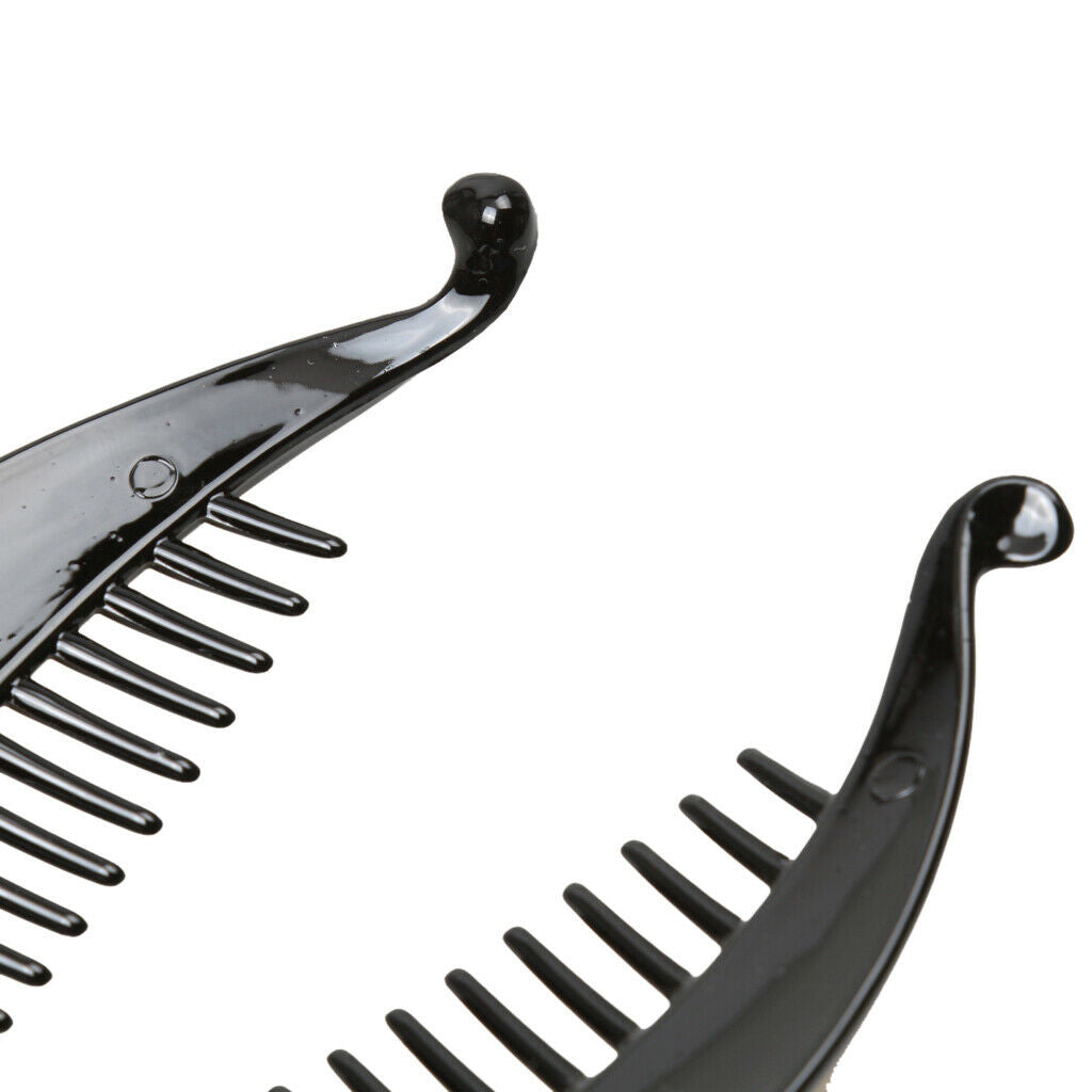 2Pcs   Banana   Hair   Clips   Comb   Headdress       Shape   Grip   Clamp
