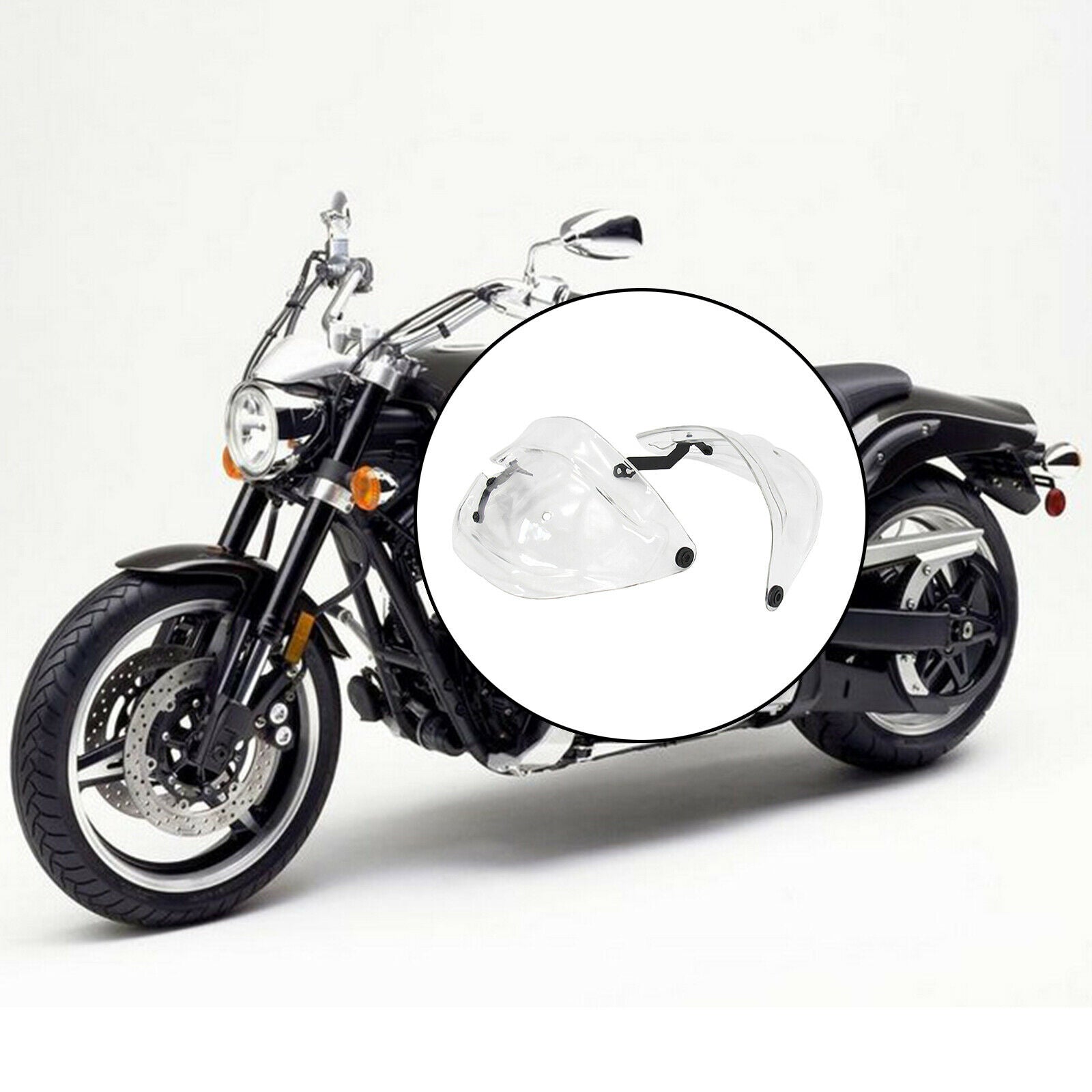 Set of 2 Motorcycle Handle Bar Hand Guard Shield Kit for Yamaha Tenere 700