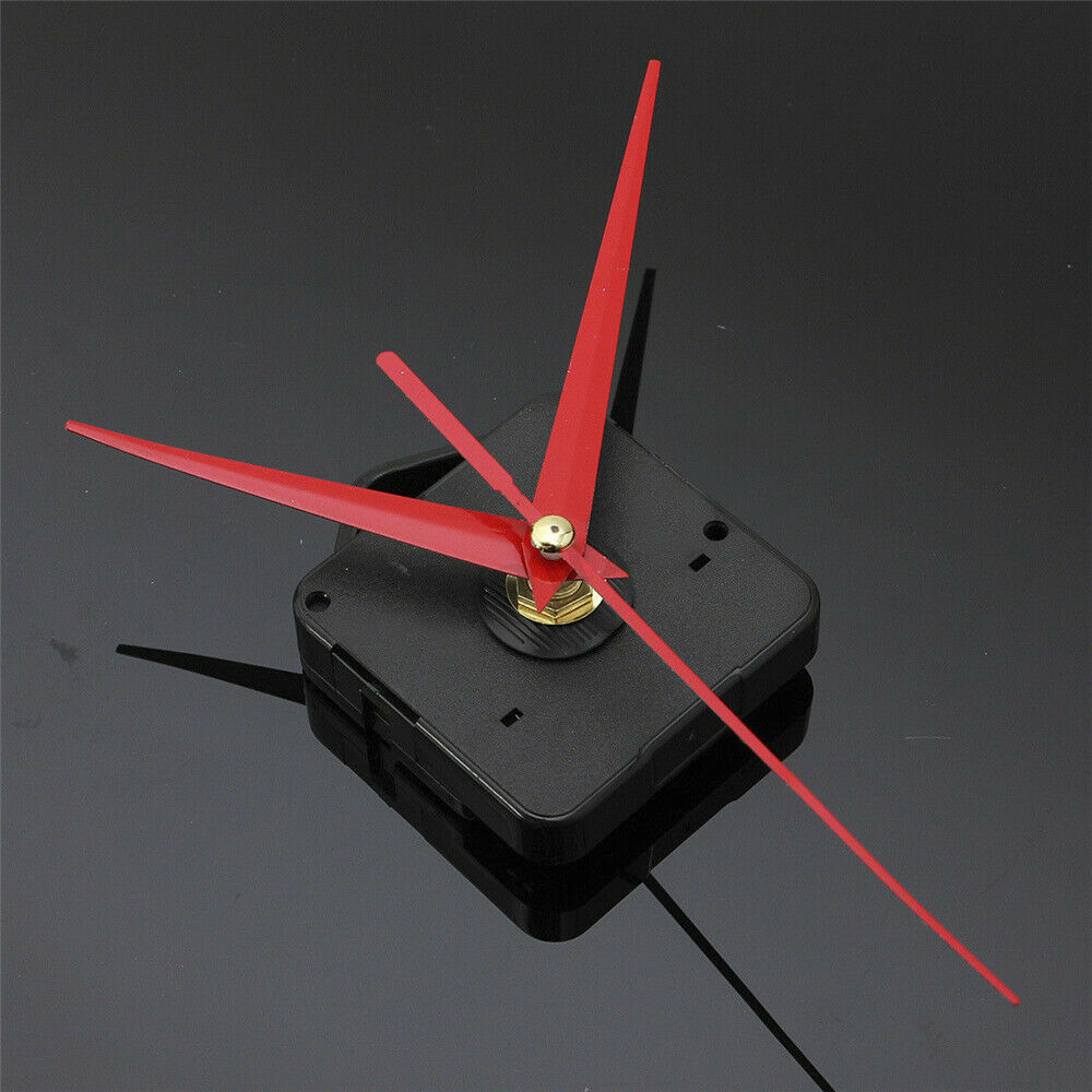 Red Long-Hands Quartz Wall Clock Spindle Movement Mechanism Part Repair Tool US