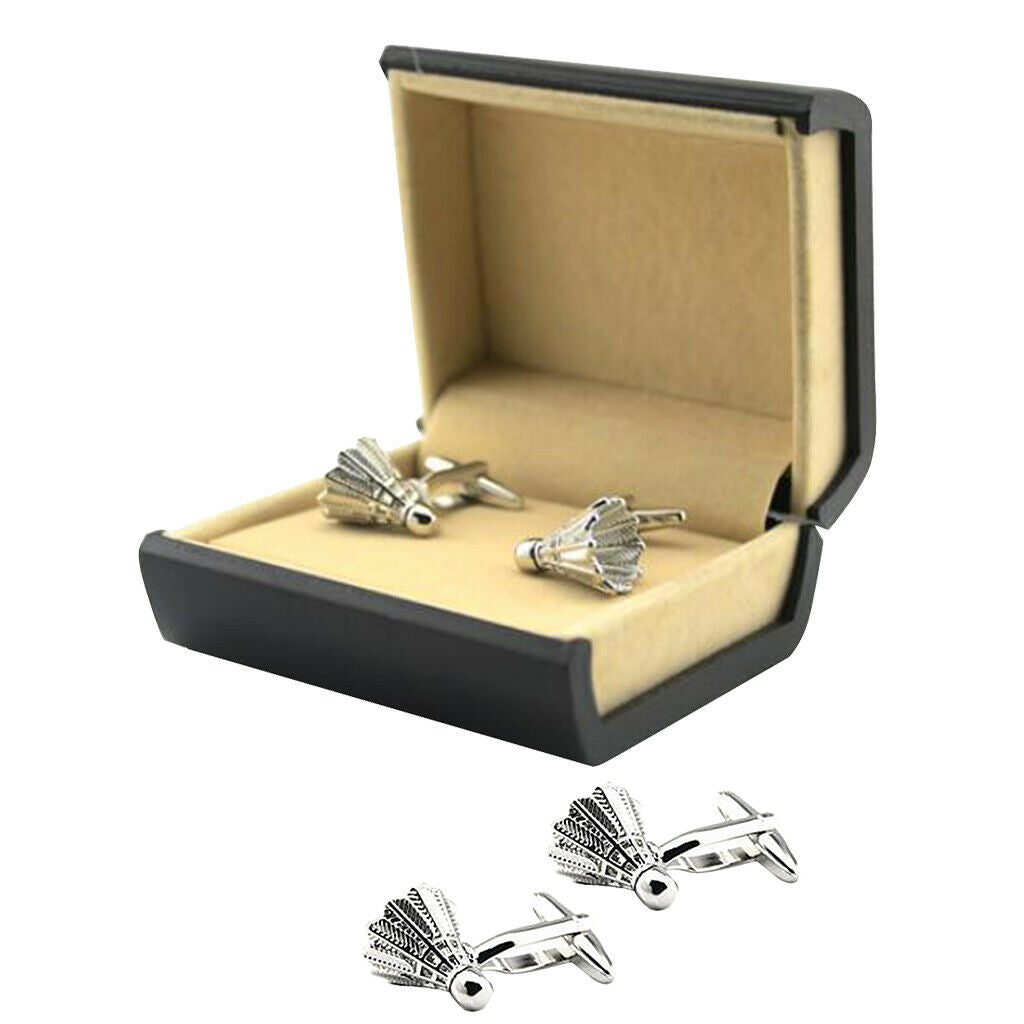 Badminton Shuttlecock Cufflinks Wedding Party Cuff Links Men Christmas Gift