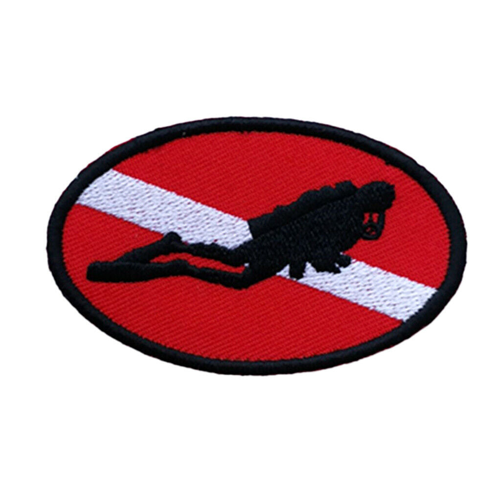 Scuba Diving Flag Patch 2 Pcs.