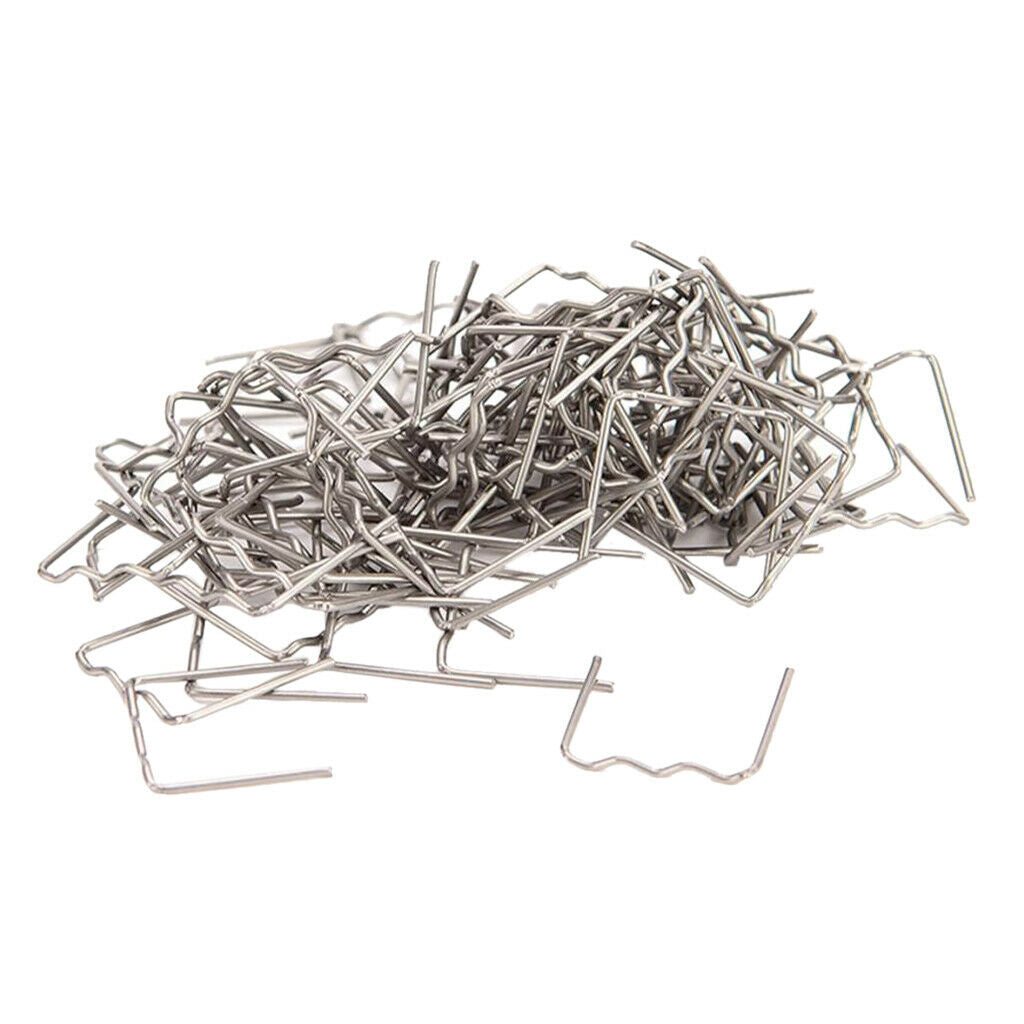 100x Pre Cut Inside Corner 0.8mm S Shape Staple For Car Bumper Repair Welder