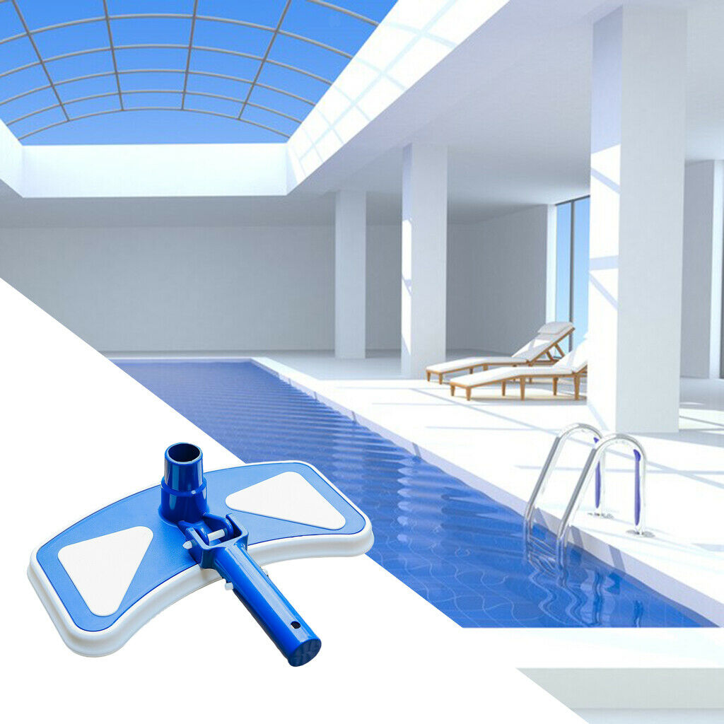 Portable Plastic 14in Pool Vacuum Head Clean Fallen Leaves Hair Hose Parts