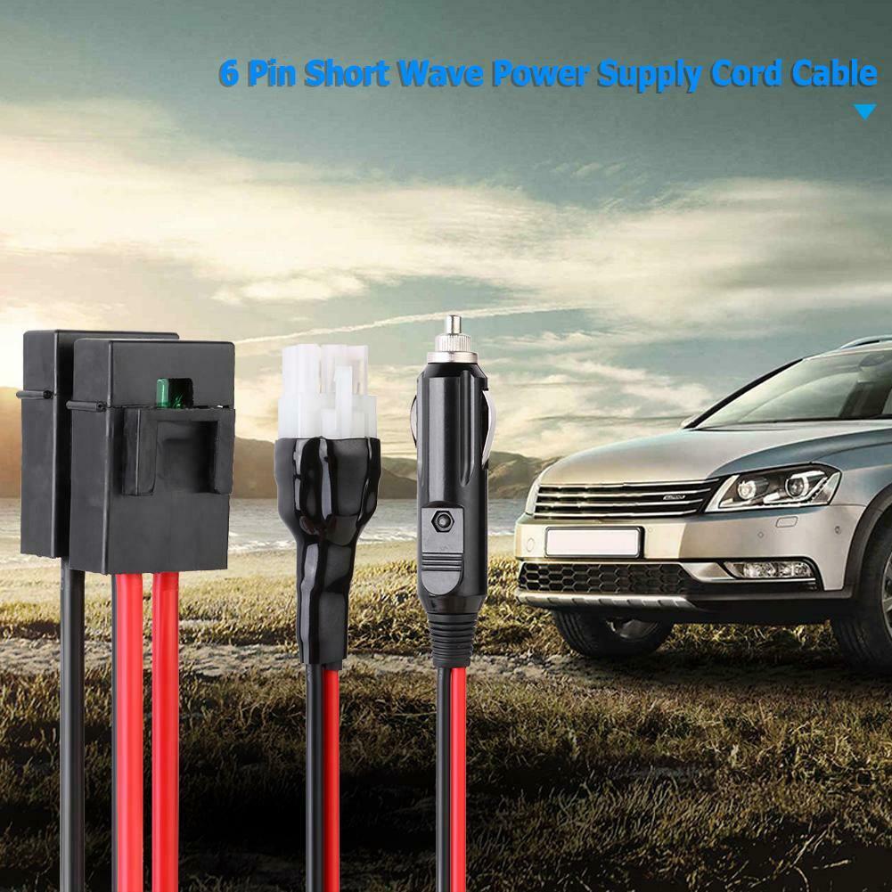 1.5m 30A 6Pin Short Wave Power Cable for Yaesu FT-857D/897D IC-725A/706 @