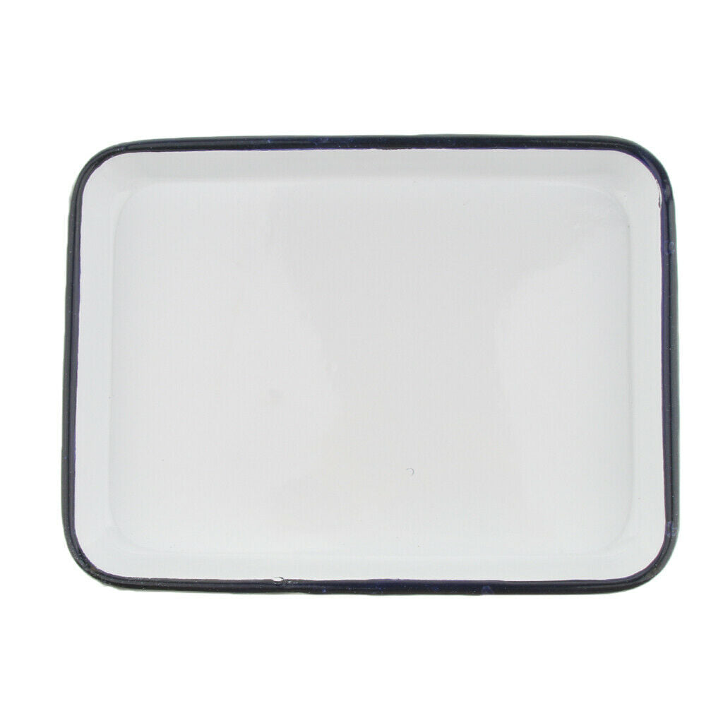 2X Laboratory  Instrument Disinfection Sterilization Tray Enamel 20x30cm