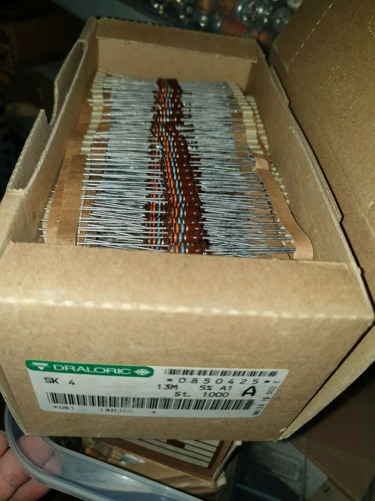 20x NOS DRALORIC SK4 13M 0.6W CARBON RESISTOR MARSHALL AMP EQUAL PIHER QUALITY !