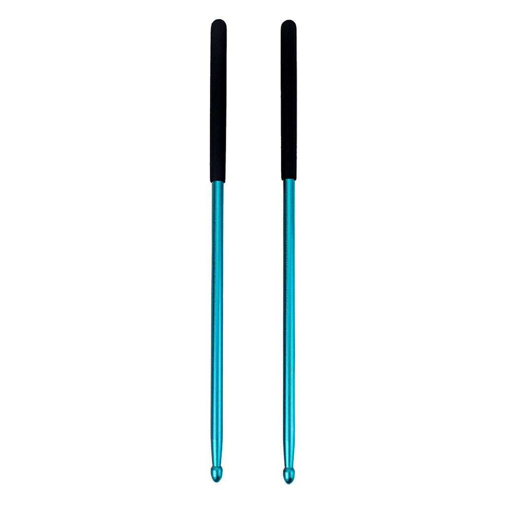 Pack of 2 5A Drum Set Mallets Rods Drumstic Great Balance 405mm Blue