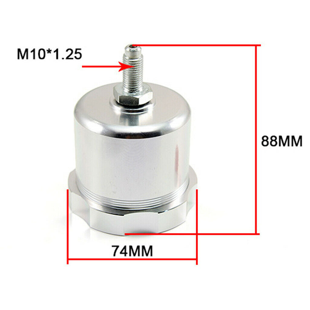 2pcs Aluminum Racing Drift Hydraulic Handbrake Oil Tank Fluid Reservoir E-brake