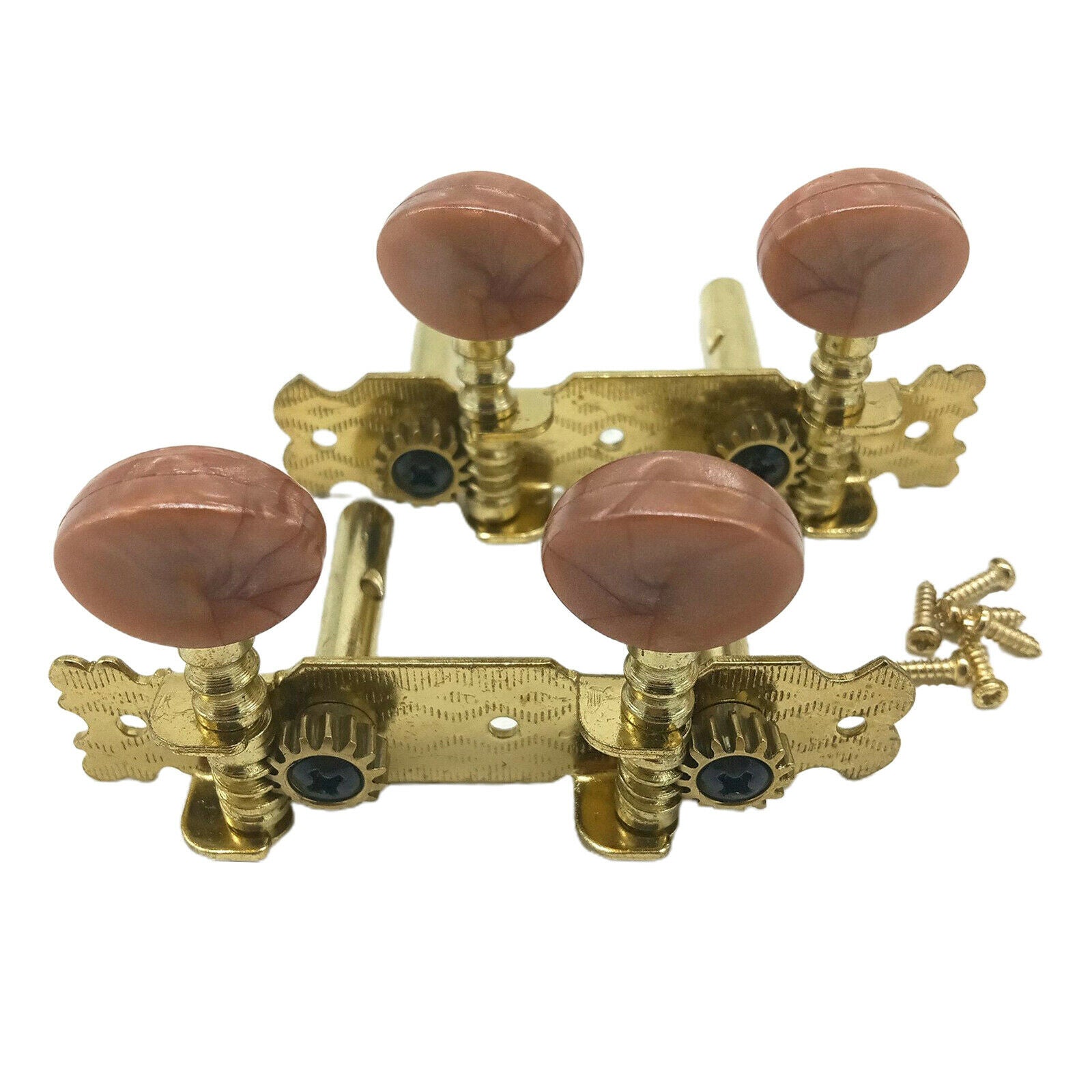 2pcs(L&R) Classical Guitar Machine Heads Tuning Keys Pegs String Tuners(2pcs,
