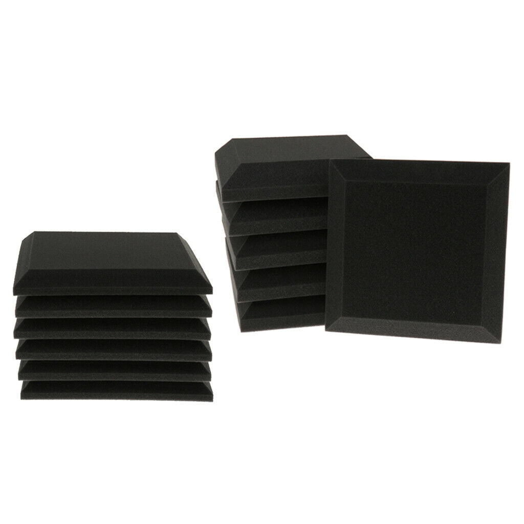 6 Pieces Soundproof Acoustic Wedge Foam Panel Sound-absorbing Board 5cm