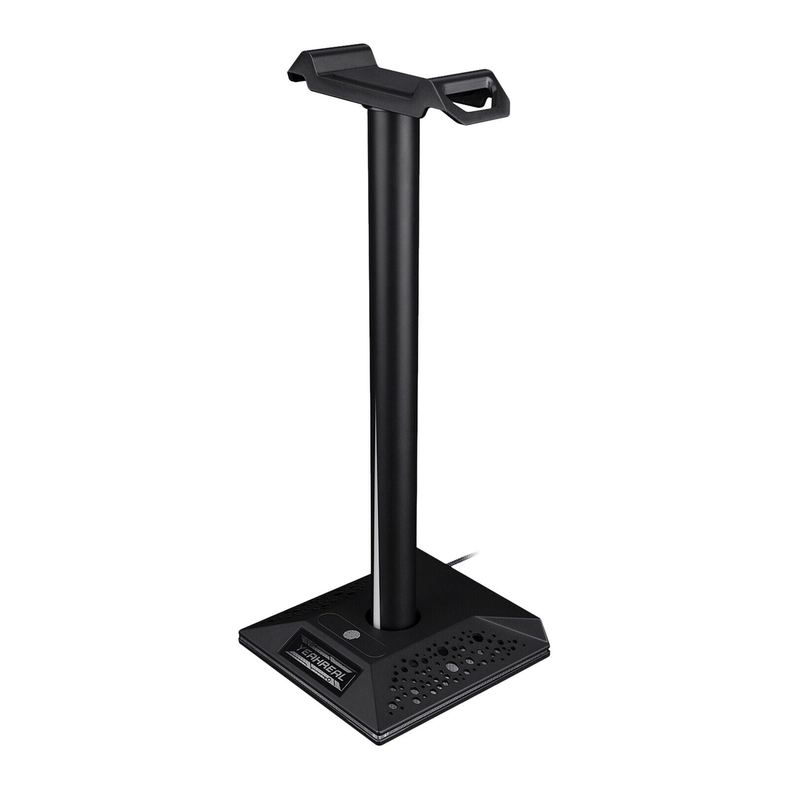 Universal RGB Earphone Headphone Stand Hanger Display Bracket w/ USB Hub