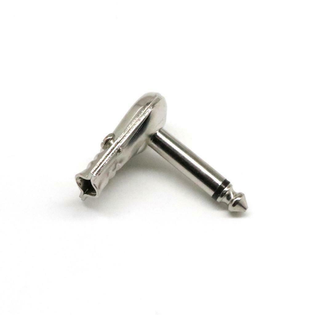 10-piece 6.35mm monaural right angle