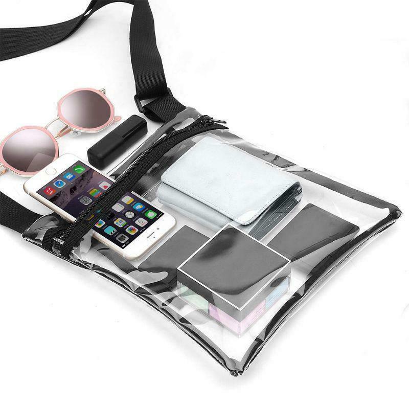 Fashion TPU Clear Crossbody Messenger Bag Transparent Handbag for Men Women
