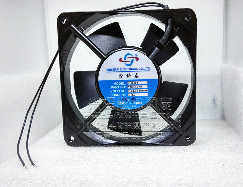 1PC new for Xinketai 12025A2 AC cooling fan 220V  12025A2HS 0.1A oil fan 2pin