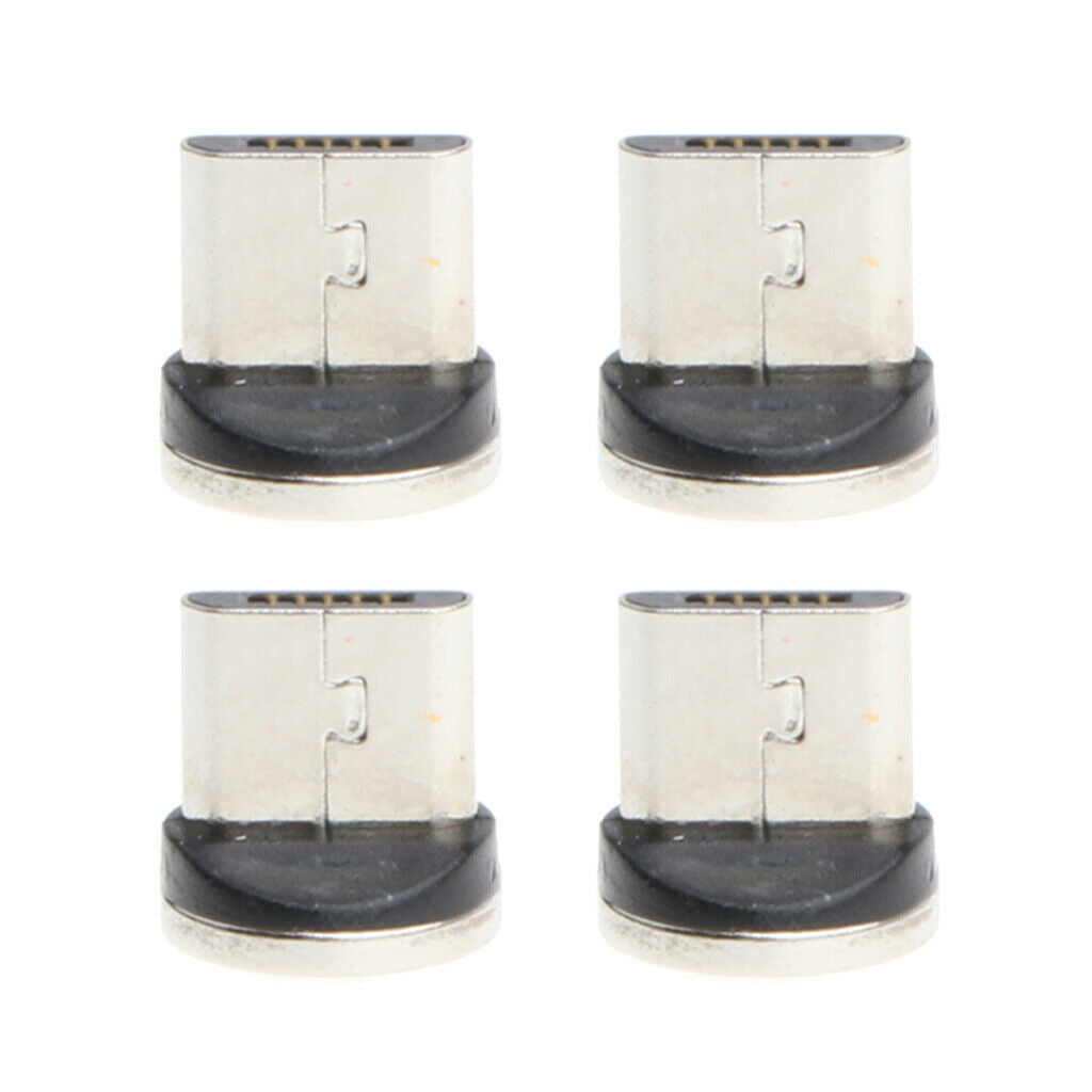4Pcs Micro USB  Tips Cord Magnet For