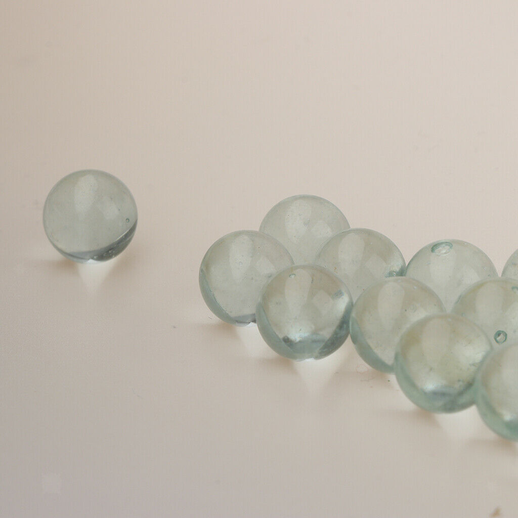 100PC Round Transparent Glass Marbles Clear for Filling Vases Aquarium Decor