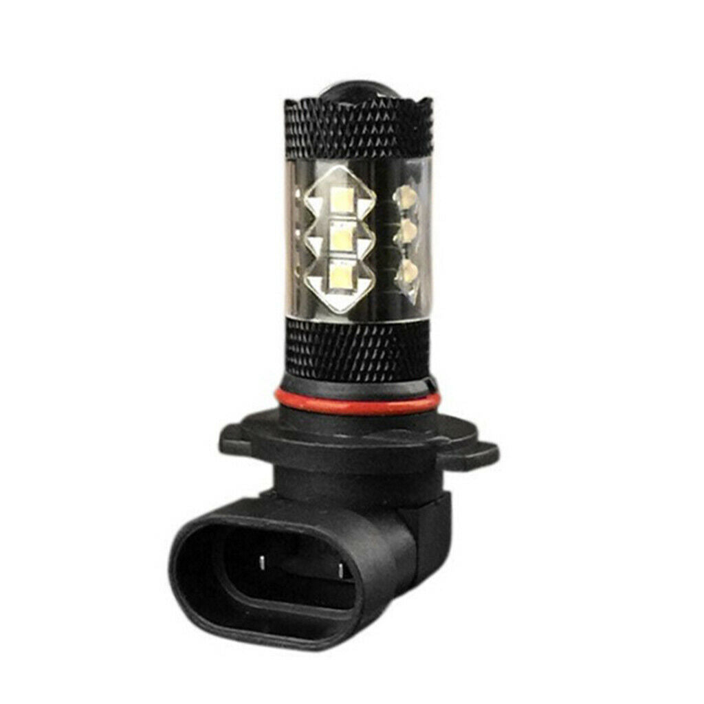H10 16-SMD LED 80W Car Fog Driving DRL Light Bulbs 6500K-7500K White