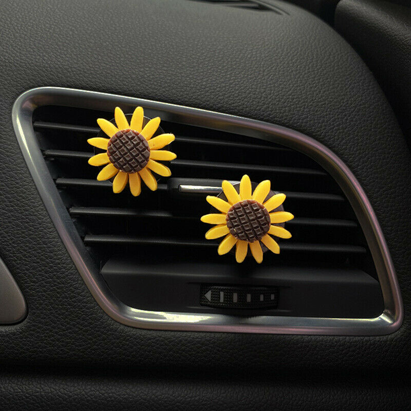 Car Air Outlet Perfume Clip Sunflower Air Conditioner Air Outlet AromatherapFCA