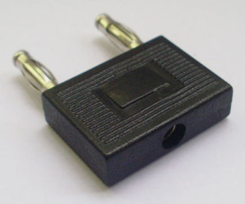Dual Banana Plug Male to Single Jack Female Audio Adapter 0.75" new
