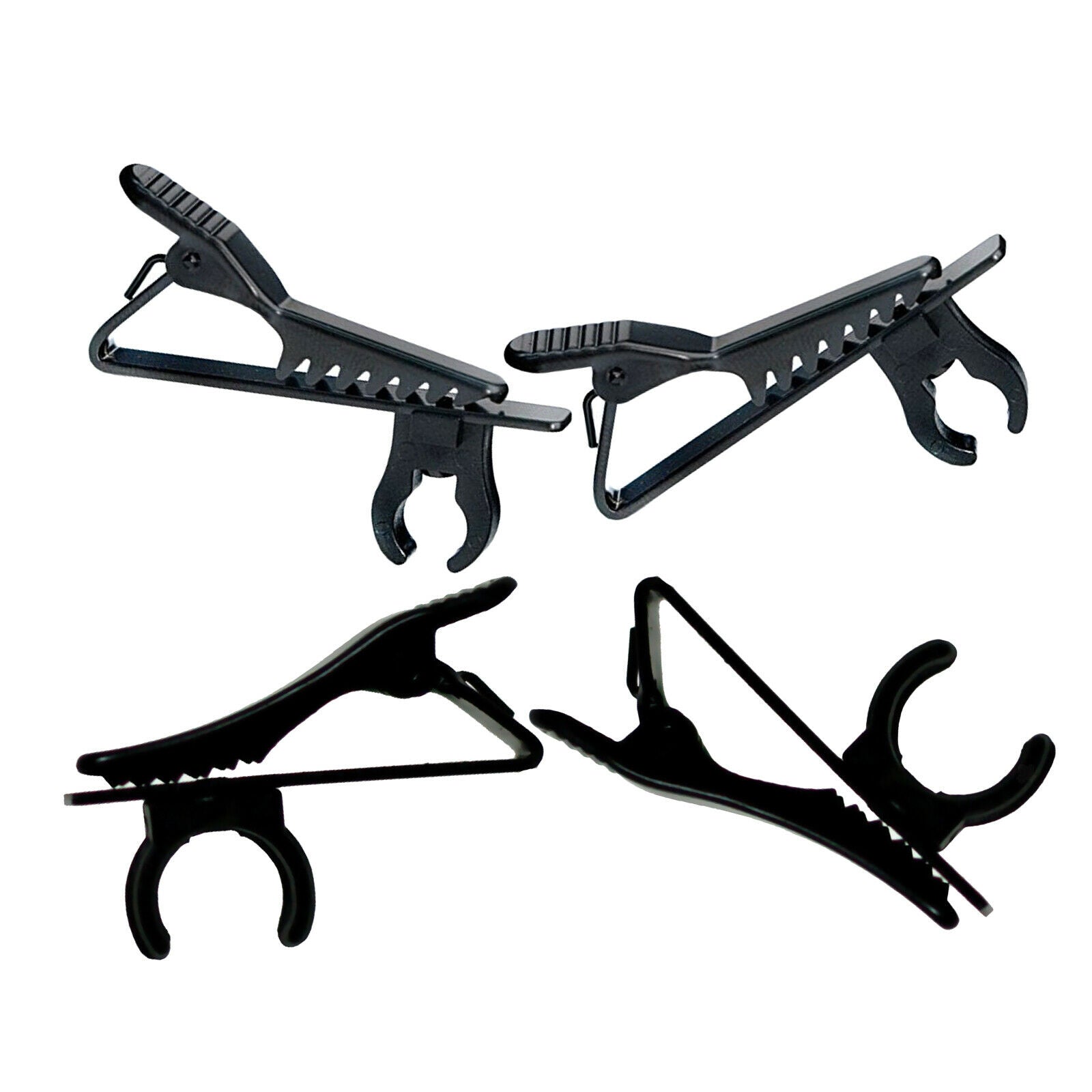4 Pieces Mini Universal Mic Clips Lapel Collar Microphone Clip Clamp Holder