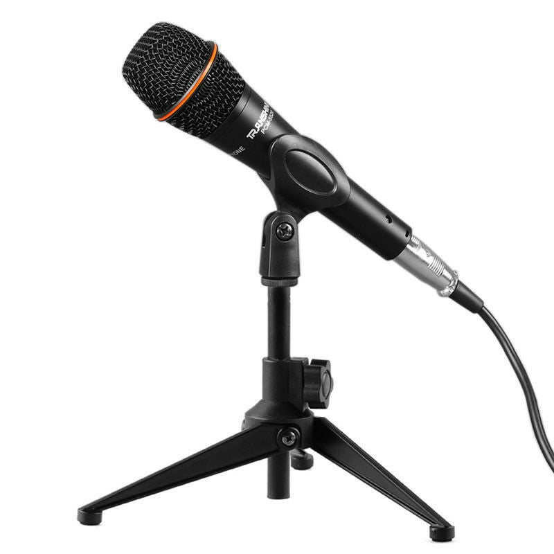 Handheld Mics Stand Desk Stand Table Adjustable Tripod Holder Metal for Shure
