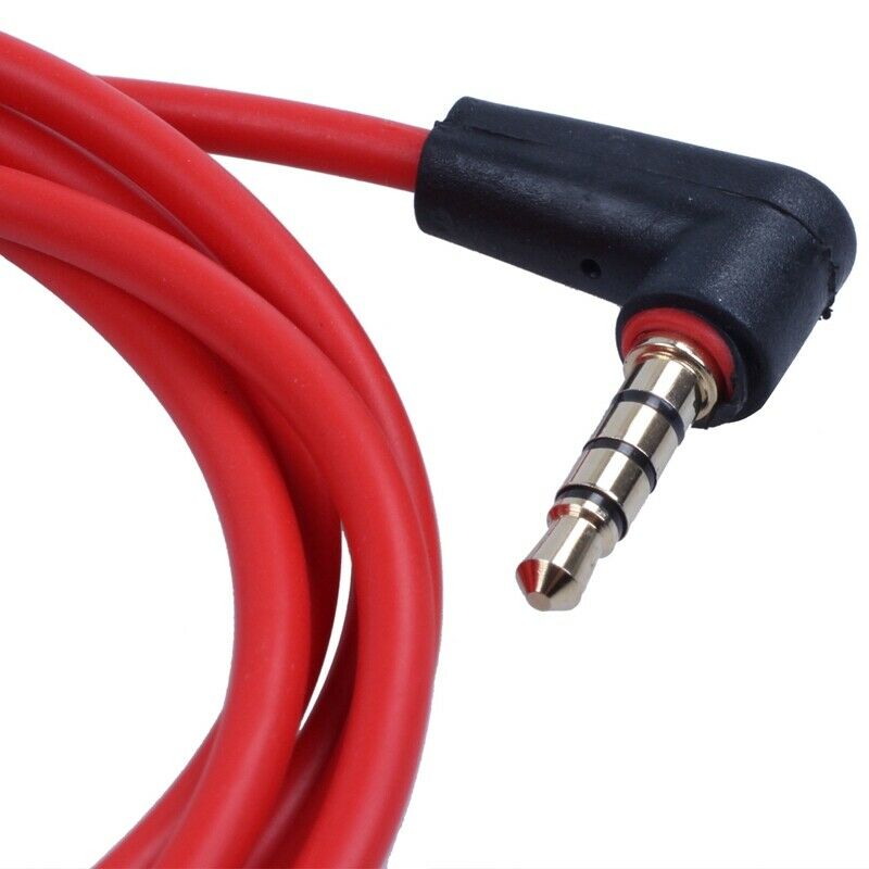 3.5mm 1/8 inch Male to Male 4 Pole Car AUX Audio Cord Cable Record Headphone RQ7