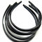 5Pcs Unisex Simple Black Metal Plastic Hair Hoop Spring Wavy Wash Face Headband