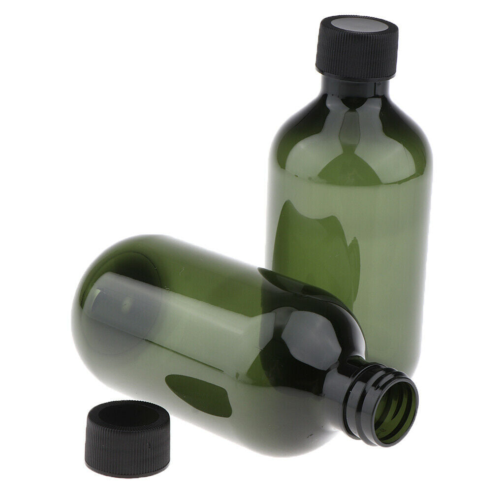 2Pcs Refillable Cosmetic Bottle Leakproof Containers for Dispensing Shampoo -