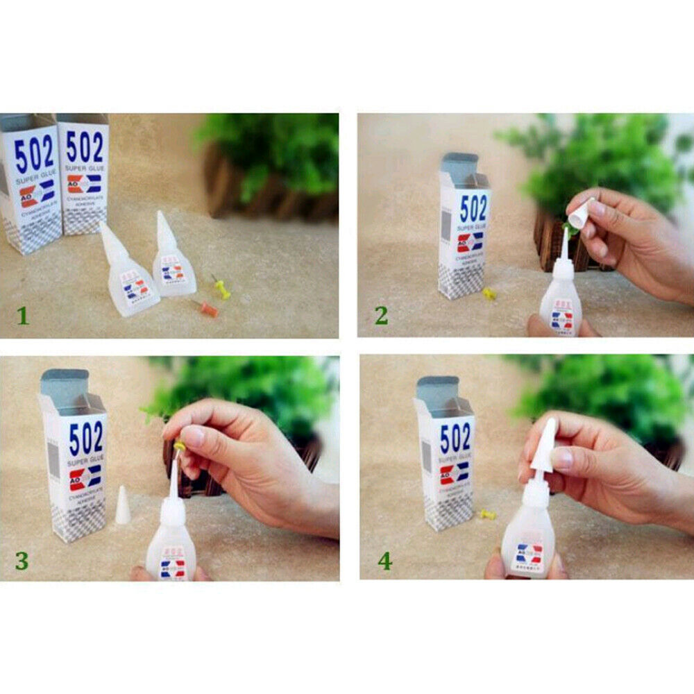 1x Cyanoacrylate Instant Adhesive Adhesion Strong Fast Repair 502 Super Glue