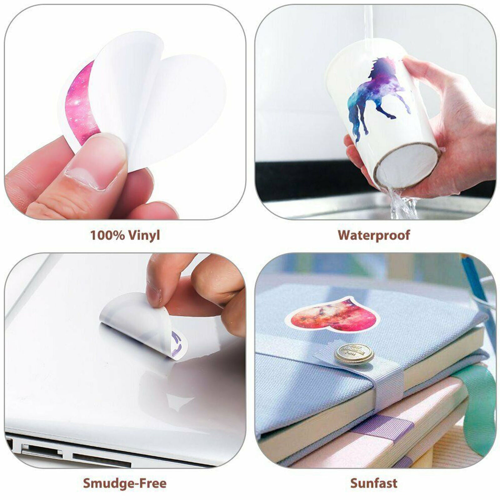 50Pcs Vinyl Motorcycle Stickers Bomb Laptop Luggage Skateboard Bike Decals Pack