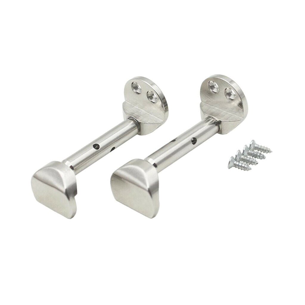 2 Pcs Violin Chin Rest Clamp Screw for 3/4 4/4 Violin Accessories Sliver