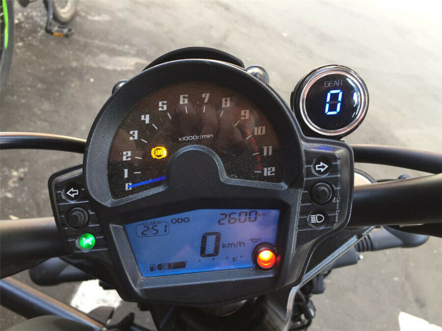 Red LED Gear Shift Digital Display Plug&Play For Kawasaki Versys 650 1000 12-17