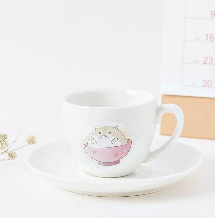 45pcs/pack lovely Hamster Stickers DIY decorative stationery Sealing stickers