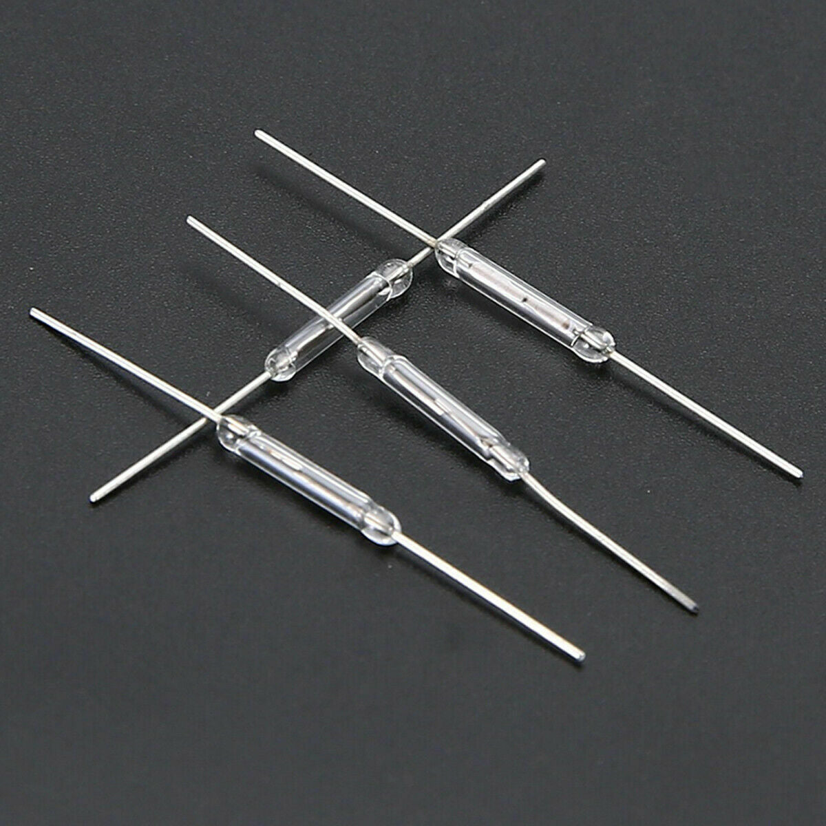 10x 14mm Glass Magnetic Induction Reed Switch MagSwitch Normally Open