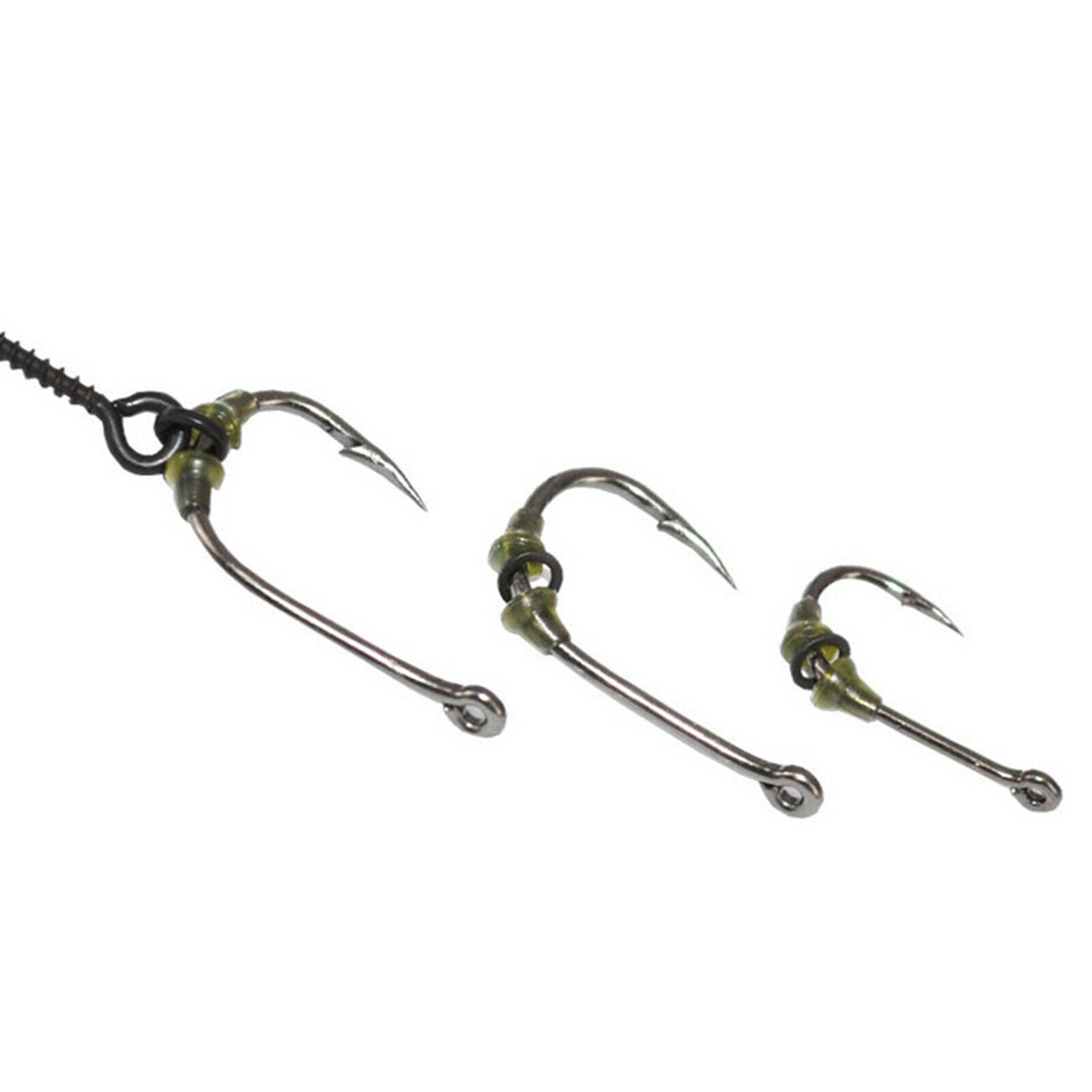 100PCS Hook Stops Beads Carp Fishing Terminal Tackle Rubber Carps Rig Holders