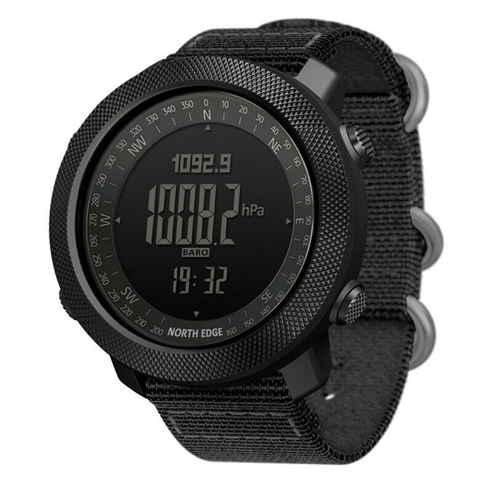 Mens Military Digital Sports Watch Waterproof Compass Barometer Hours
