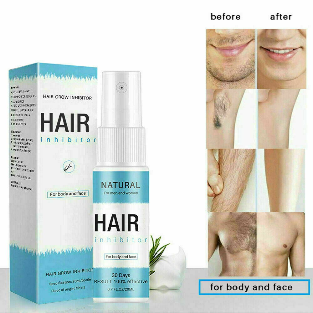 Spray Away - Hair Growth Inhibitor Removal Spray Painless Remove Hair Body Care.