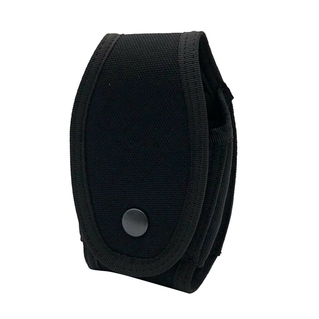 Multifunction Nylon Mini Waistbag Handcuffs Bag Handkerchief Case - Black