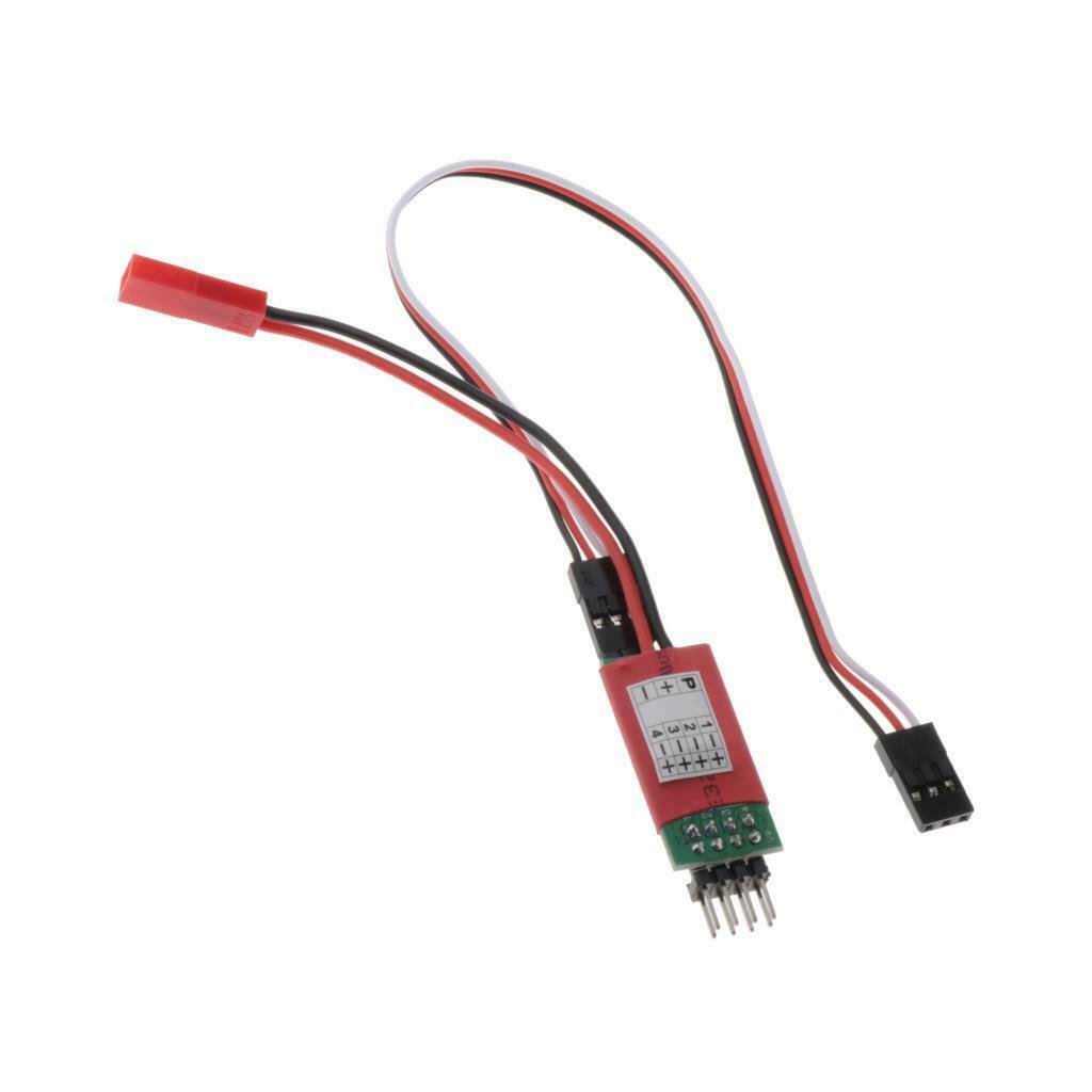 3CH indicator lights power supply 4 LEDs switch receiver for 1/10 1/8 RC car
