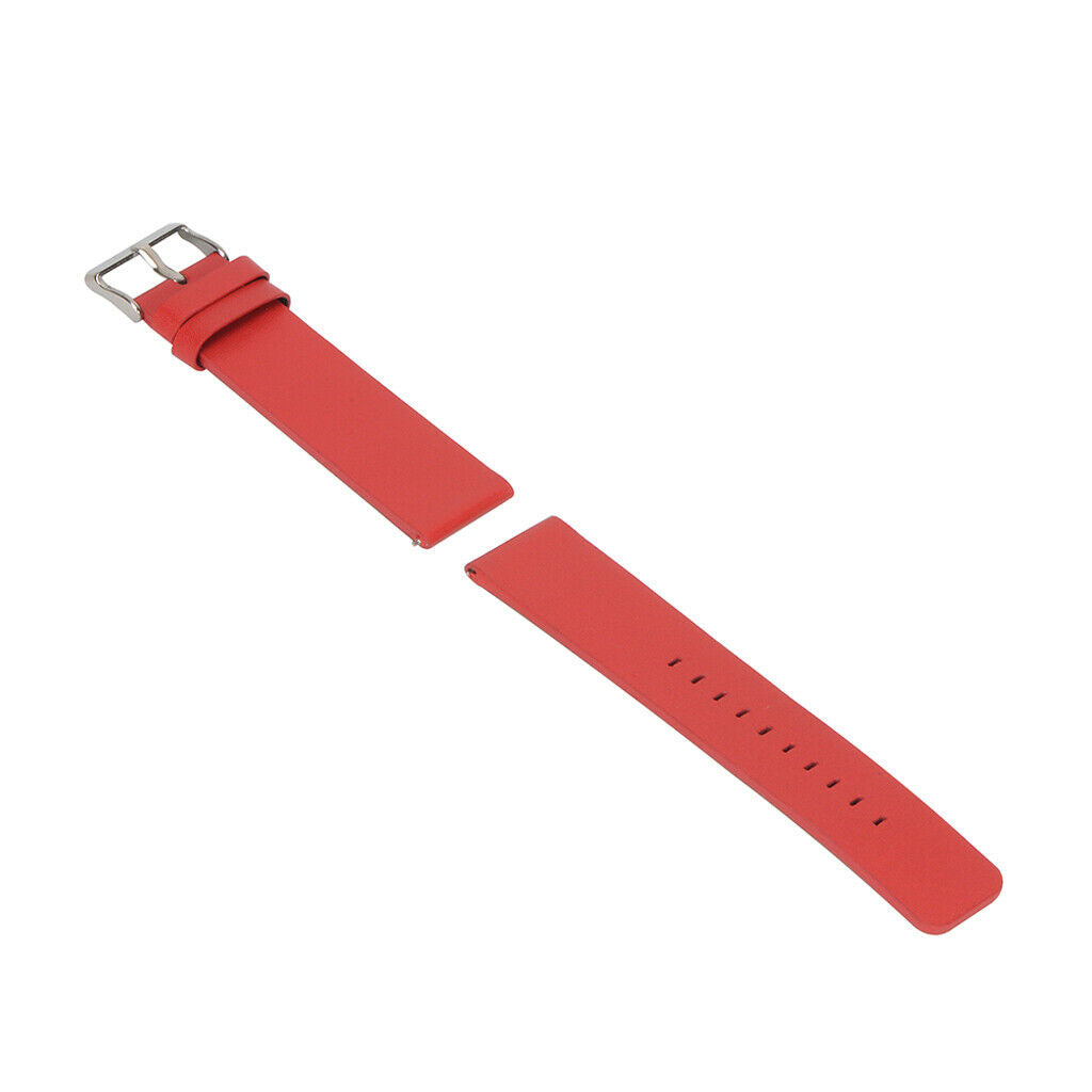 Leather Watch Wrist Band Replacement Strap for Blaze Smartwatch Red