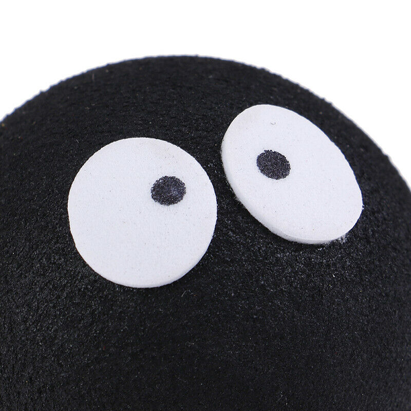 1x Black Face Coal Briquettes Ball Car Antenna Pen Topper Aerial Ball Dec.l8