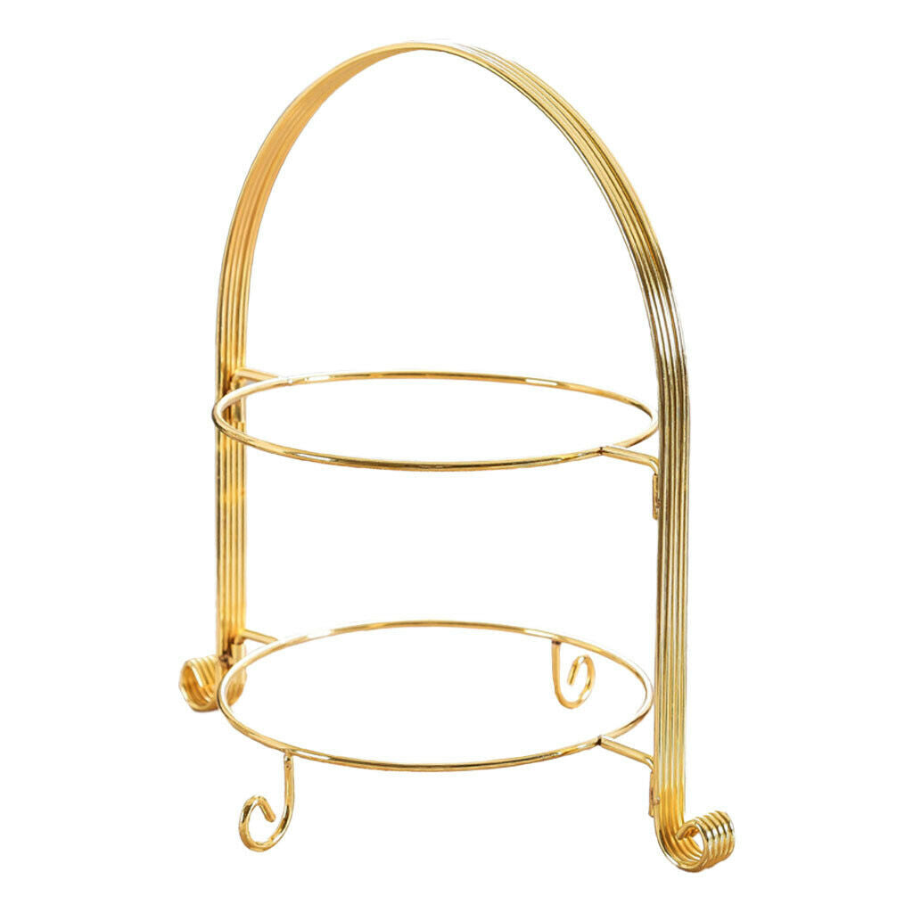 Fruit Plate Rack 2 Layer Pastry Fruit Perfume No Plates Dresser Decor Gift