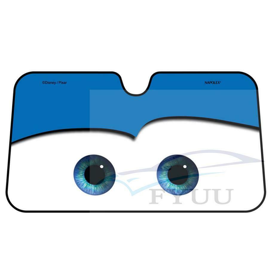 Aluminium Foil Cartoon Car Windshield Sun Shade Big Eyes Front Window Sun Visor