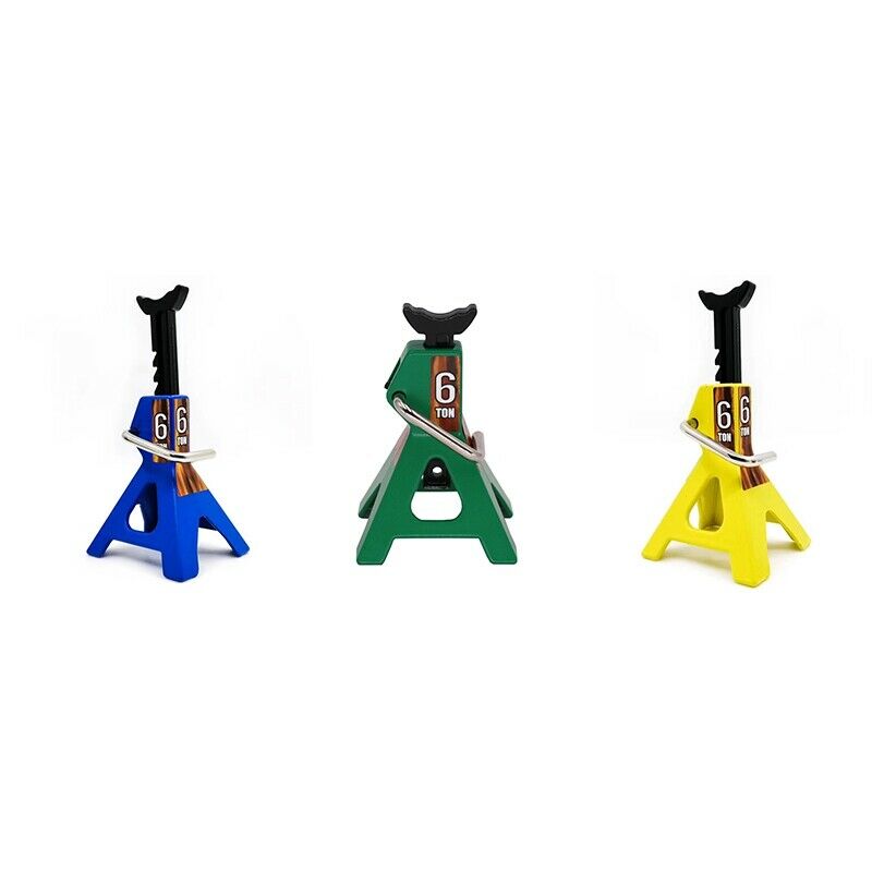 Metal Jack Stands 6 Ton Height Adjustable for 1/10 RC Cler Truck Car 4 SCX10 SL9