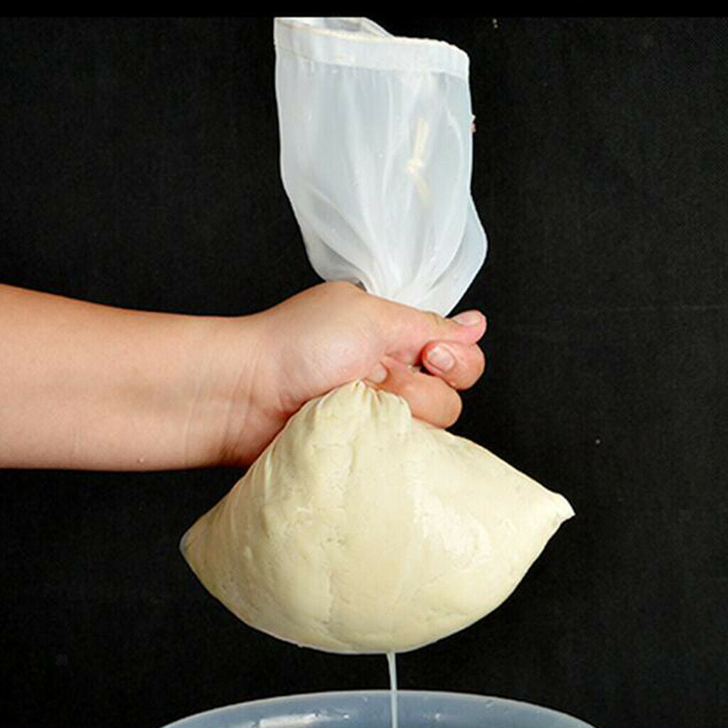 12 Pcs Nut Milk Bag-Reusable Multipurpose Food Strainer,Food Grade Fine Nylon