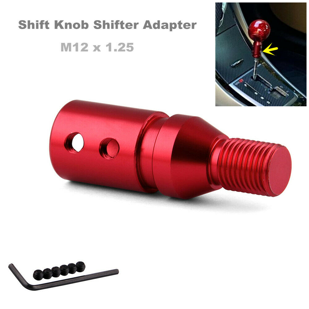 Shift Knob Shifter Adapter M12 x 1.25 for Non-Threaded Manual Transmission Car