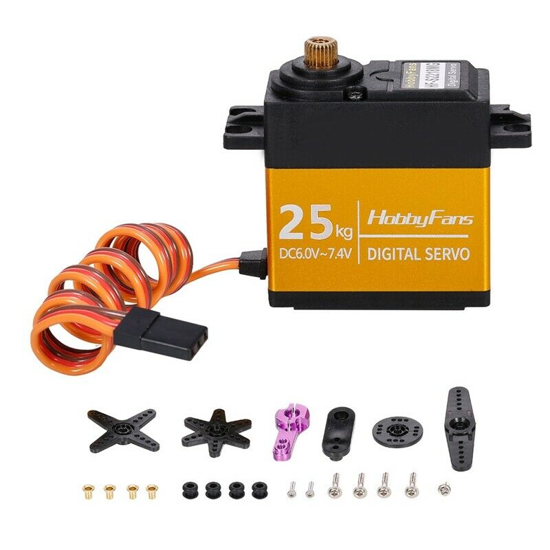 25KG Metal Gear CNC Waterproof Stee Gear Set Arm High Torque for 1/10 1/8 RC CM1