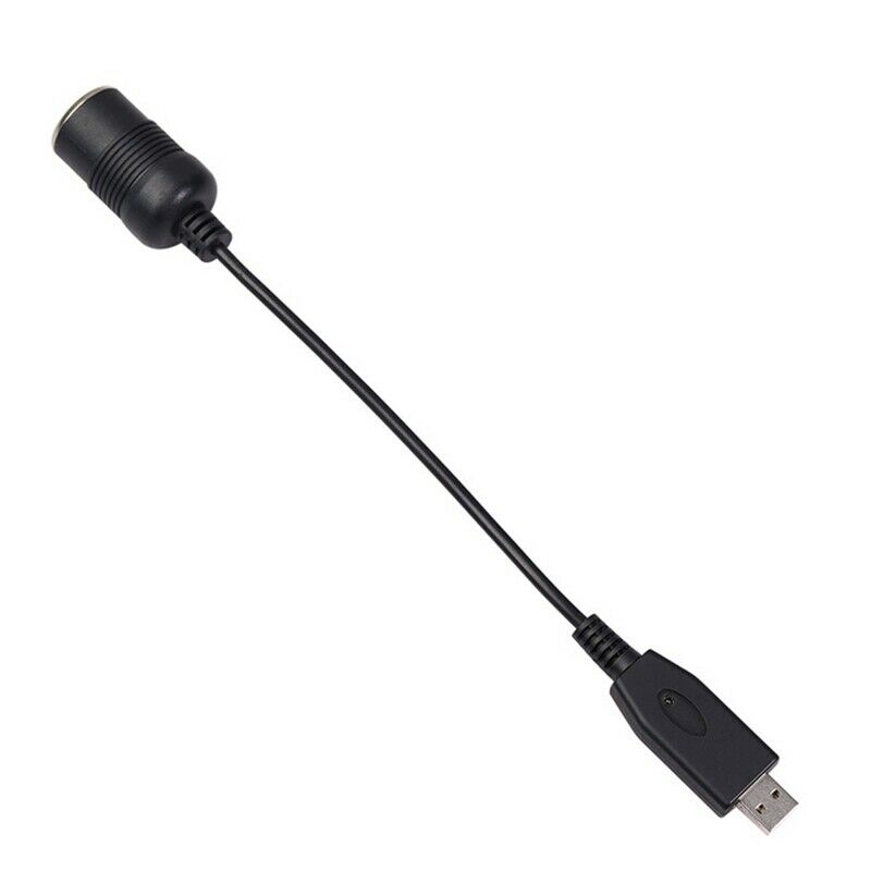 Wired Controller Converter Adapter USB Port to 12V Car Lighter Socket Female PJ3
