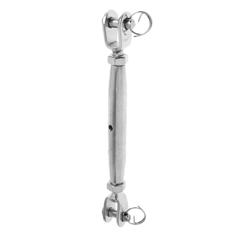 M12 Marine 304 Stainless Steel Closed Body Jaw Turnbuckle Rigging Screw 1/2