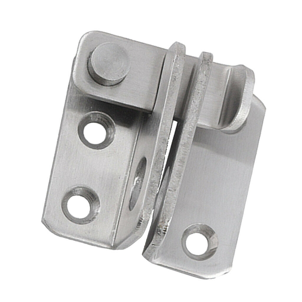 10PCS (Left Open) Stainless Steel Safety Door Latches, Solid Gate Latches/Lock